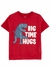 Camiseta CARTERS dinosaurs big time hug red todler manga curta