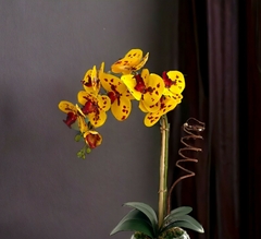 arranjo de flores orquídeas artificiais real toque - comprar online