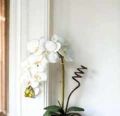 Arranjo de Flores Artificiais Orquideas no Vaso Dourado na internet