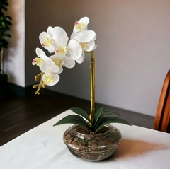 arranjo de flores orquídeas artificiais real toque