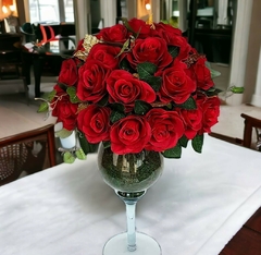 arranjo de flores rosas vermelhas - comprar online