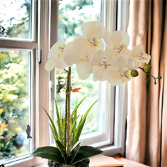 Arranjo de flores artificiais orquideas na internet