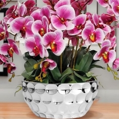 Arranjo de flores Artificiais Orquídeas Rosas - comprar online