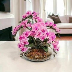arranjo de flores orquideas artificiais realistica