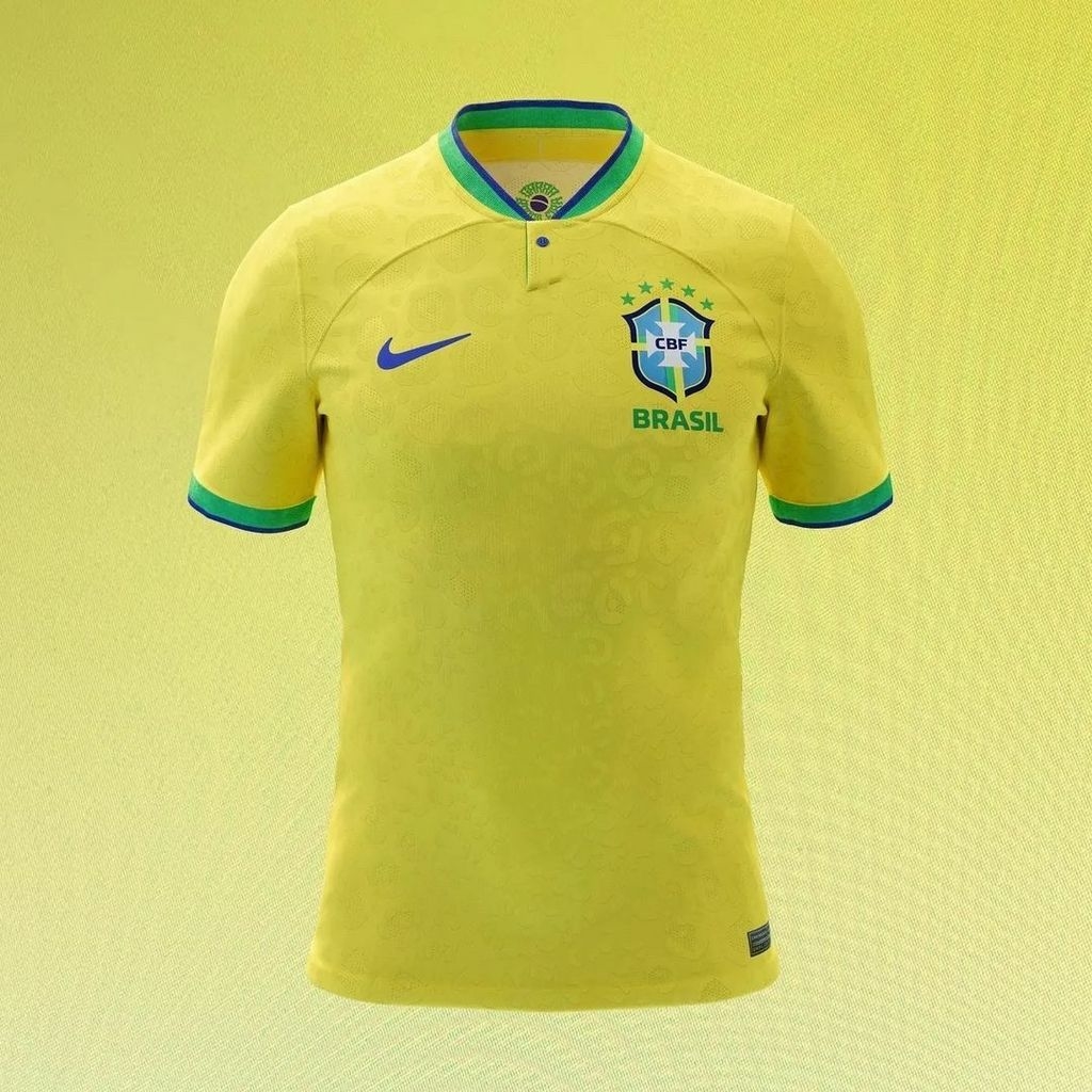 Camisa Seleção Brasileira 1 2022 Amarela - Nike - Masculino Torcedor