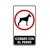 Cartel Cuidado Con El Perro 25 X 15Cm