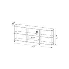 Mueble para TV abierto 3 - Oslo Ambiente