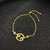 Pulseira Feminina Folheado a Ouro