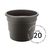 Vaso Cachepot Roma 20 Preto