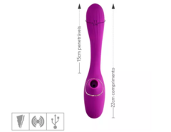 Dina Purple - Suck and Bend Vibrator - Sugador - comprar online