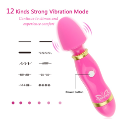 Mini Vibrador Estimulador Clitoriano em Silicone USB Recarregável 14x3 - 12 Vibrações - VMAIABOUTIQUE