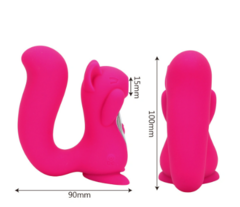 Vibrador Esquilo Estimulador Clítoris 10 Intensidades Sucção Cor Rosa - comprar online