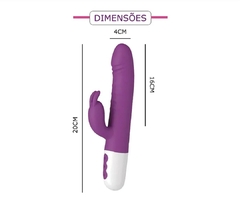 Vibrador Rabbit Com Movimento Giratório de Vem e Vai - comprar online