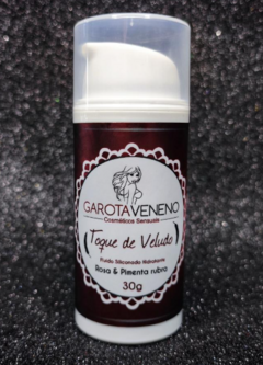 TOQUE DE VELUDO - ROSA E PIMENTA RUBRA - comprar online