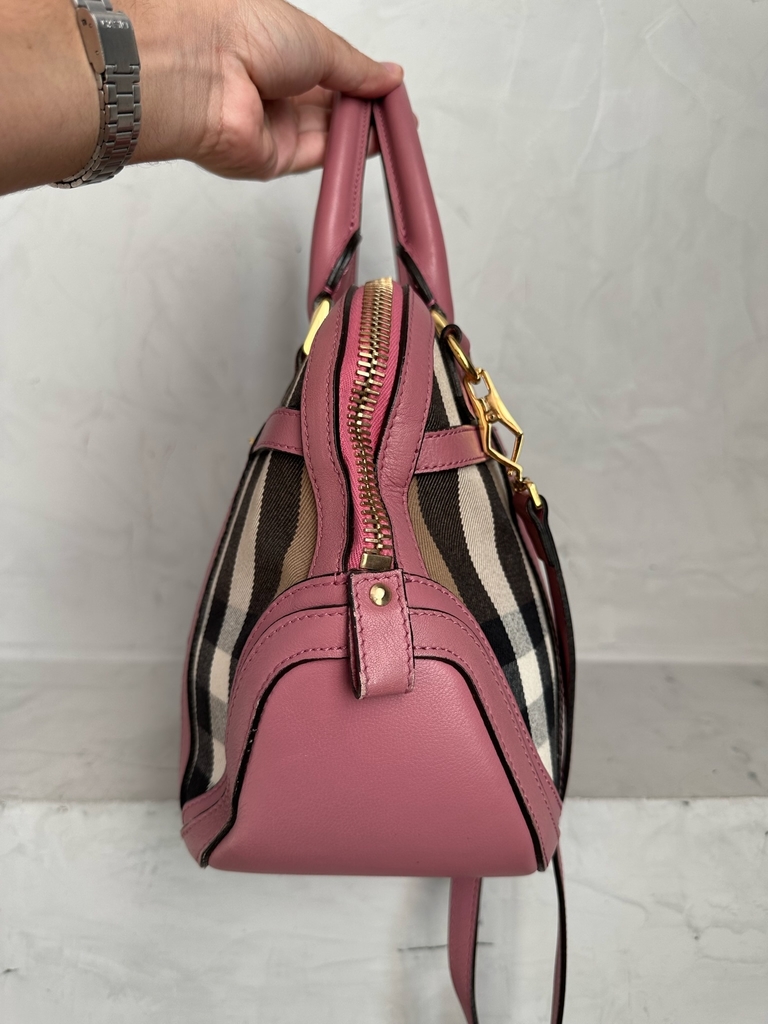 Bolsa burberry outlet rosa