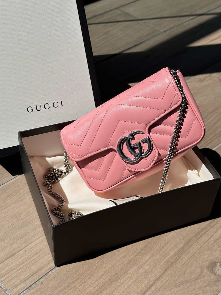 Bolsa gucci rosa pink hot sale