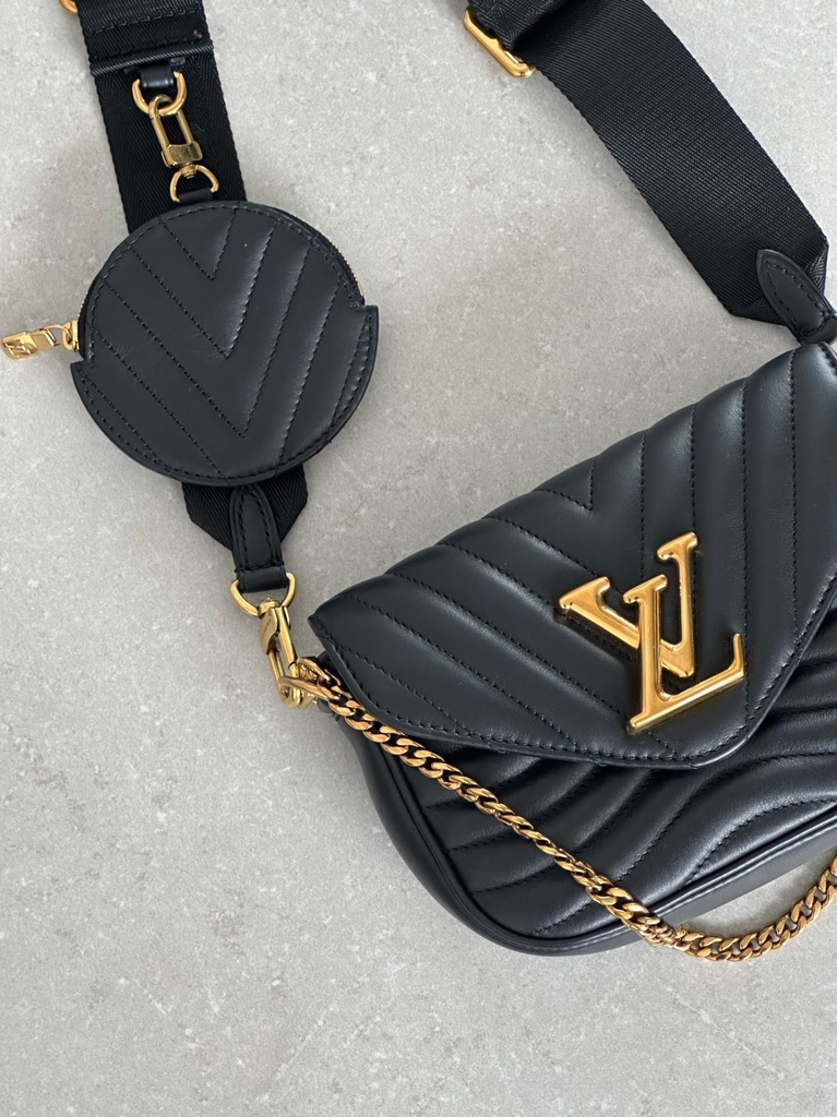 BOLSA LOUIS VUITTON NEW WAVE MULTI-POCHETTE PRETO ORIGINAL – Gringa