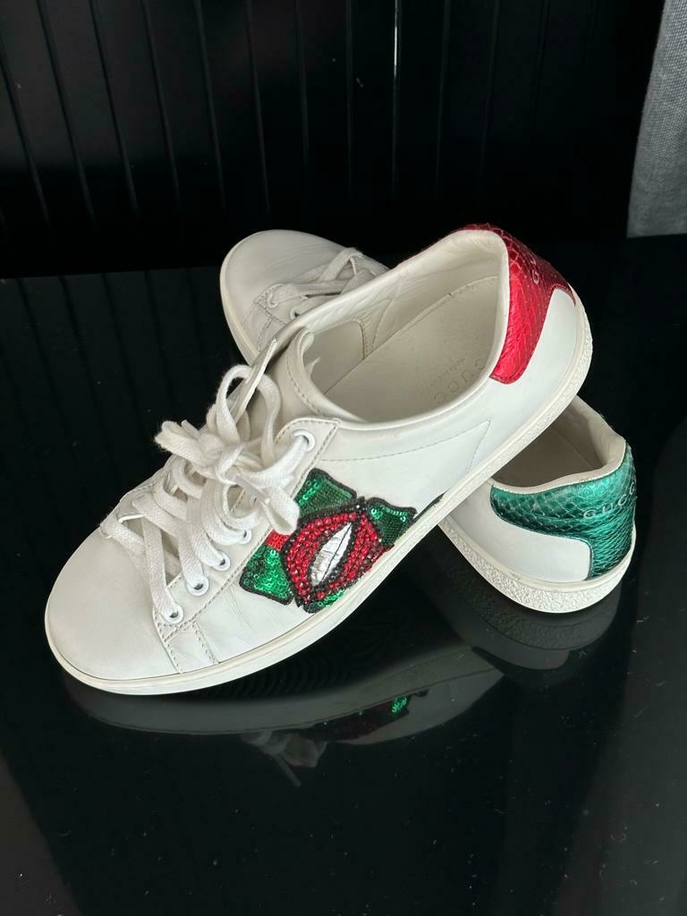 Tenis gucci hot sale ace embroidered