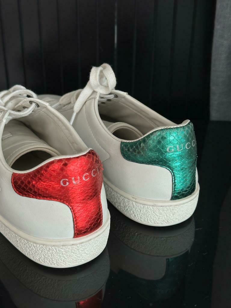 Tenis gucci verde e 2024 vermelho