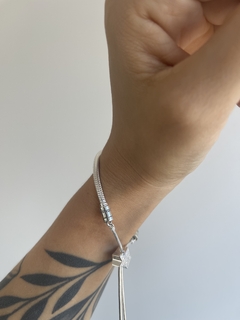 PULSERA DESLIZANTE CON CIERRE ESTRELLA CUBIC - Magna Accesorios