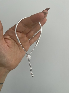 PULSERA DESLIZANTE CON CIERRE ESTRELLA CUBIC