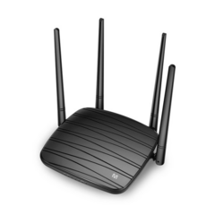 Roteador Wi-Fi 2,4GHz e 5GHz com 4 antenas externas 5dBi, MIMO, 3 porta LAN, 1 porta WAN, Mesh, AC1200 Fast RE018, Multilaser