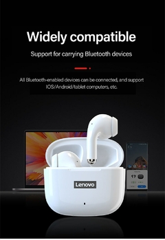 Lenovo LP40 Pro Earphone Bluetooth 5.1 Wireless Headphones Waterproof Earpieces - PrataCell