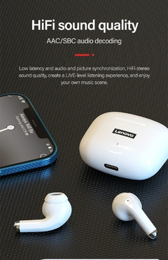 Lenovo LP40 Pro Earphone Bluetooth 5.1 Wireless Headphones Waterproof Earpieces