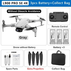 L900 PRO SE 4K HD Dual Camera Drone Visual Obstacle Avoidance Brushless Motor GP - PrataCell