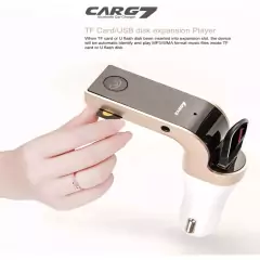 Imagem do Carregador Para Carro Veicular Bluetooth Fm Transmissor G7 Mp3 Carg7