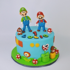 Pastel Mario y Luigi | 50 rebanadas