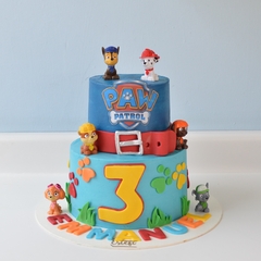 Pastel Paw Patrol Colorido | 30 rebanadas