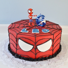 Pastel Spiderman con Telaraña | 60 rebanadas