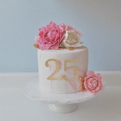 Pastel Flores Fondant | 20 rebanadas