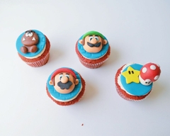 Cupcakes fondant Mario