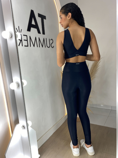 Conjunto Legging Glolw Compressão + Top Lara Preto - comprar online