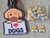 CONJUNTO GRAVATA / ADESIVO I LOVE DOGS C/15