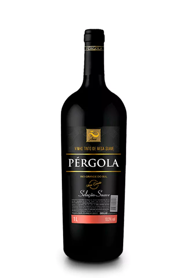 Vinho Pérgola Tinto Suave Brasil Blend 1l