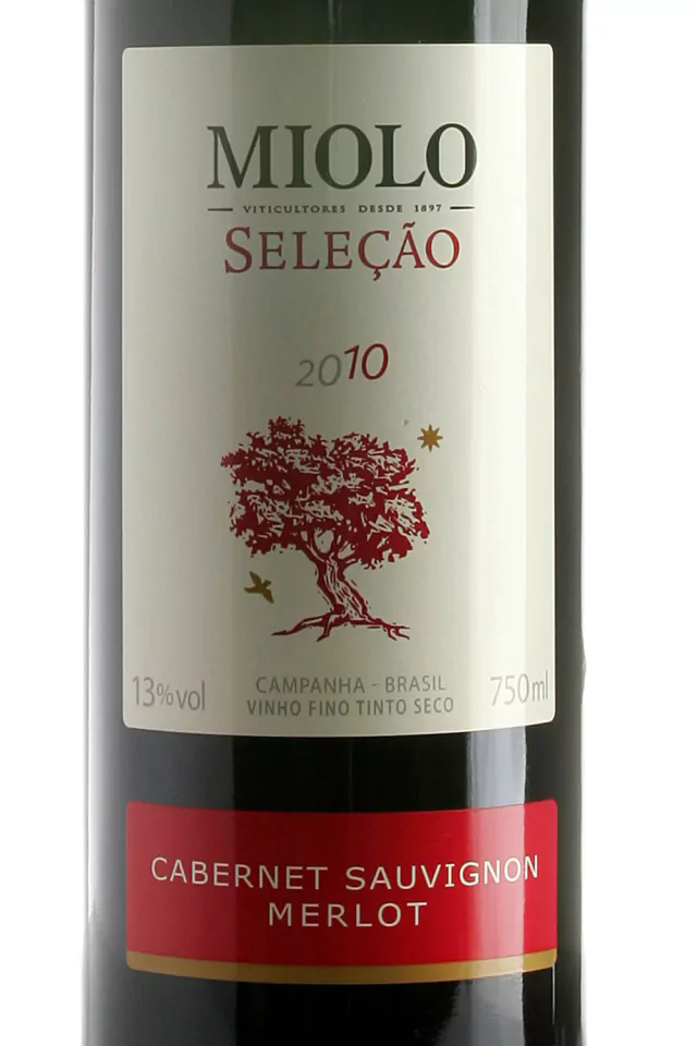 Vinho Miolo Tinto Seco Brasil Seleção Cabernet Sauvignon, Merlot 750ml