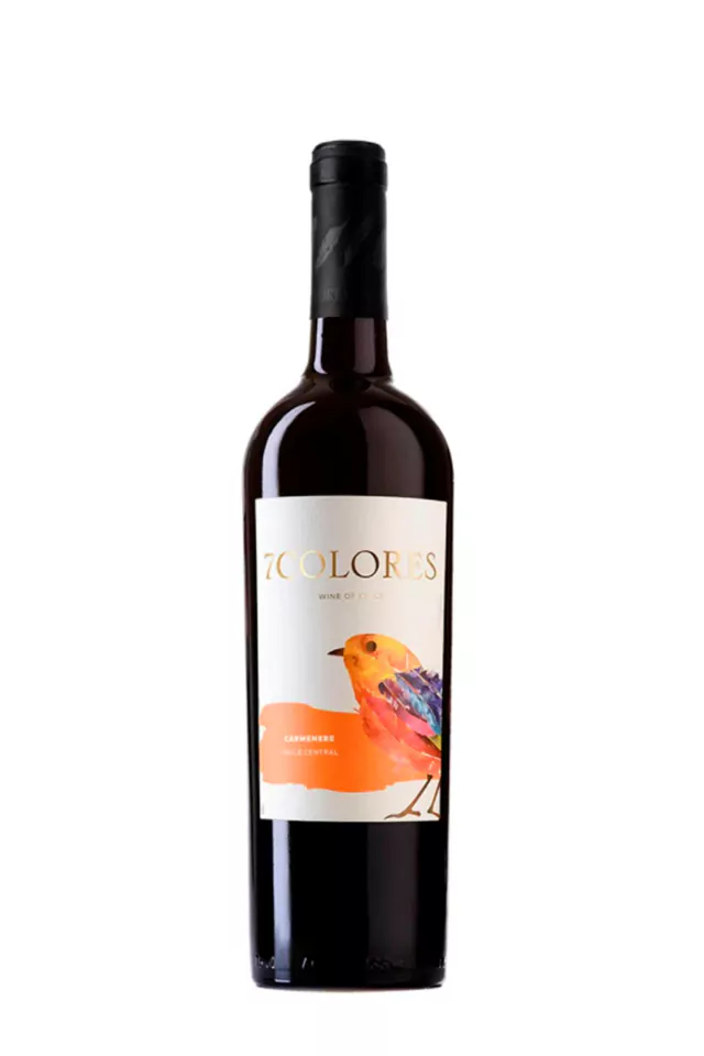 Vinho 7 Colores Tinto Seco Chile Cortejo Carménère 750ml
