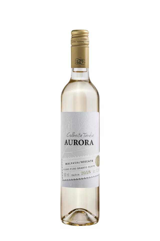 Vinho Vinícola Aurora Branco Suave Brasil Colheita Tardia Malvasia, Moscato 500ml