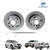 Disco De Freio Traseiro 303MM (PAR) - Lifan X60 / Chery Tiggo - comprar online