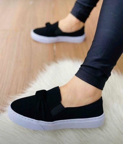 Slip On preto com nó - comprar online