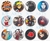 12 Bottons Naruto Anime Broche Akatsuki Boton