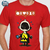 Camiseta Charlie Brown Snoopy Solitario Estampada Desenho na internet