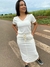 Conjunto de Moletom Saia Branco - comprar online