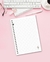 Caderno Floral Verde e Rosa - comprar online