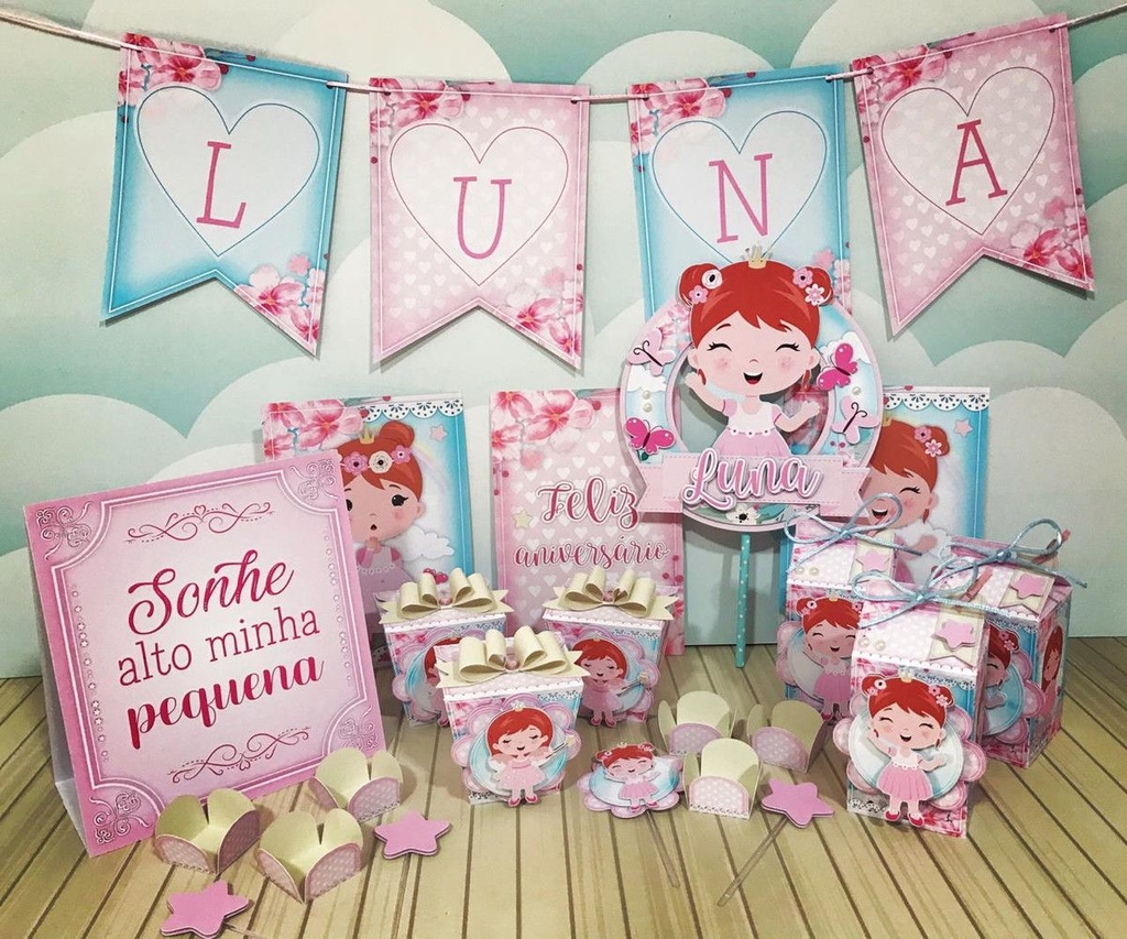 Kit Personalizados - Menina Ruiva - Lêeh Arteliê