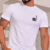 Camiseta Branca Slim Masculina com estampa na internet