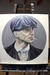 Imagen de Thomas Shelby, Peaky Blinders. 70x70 cm. Óleo.